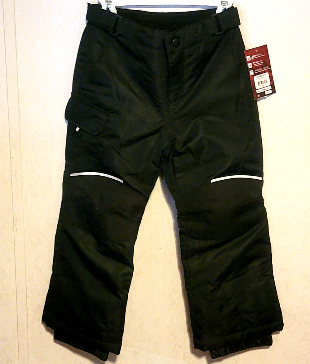 Swiss Tech Performance Gear Boys SW Snow Pant XS (4-5) Water Repellant Black